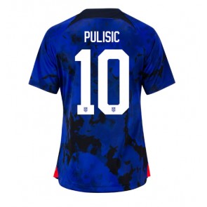 Forenede Stater Christian Pulisic #10 Replika Udebanetrøje Dame VM 2022 Kortærmet